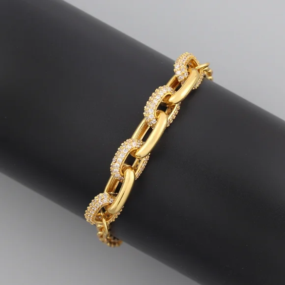 14k gold diamond bracelet - Picture 4 of 8